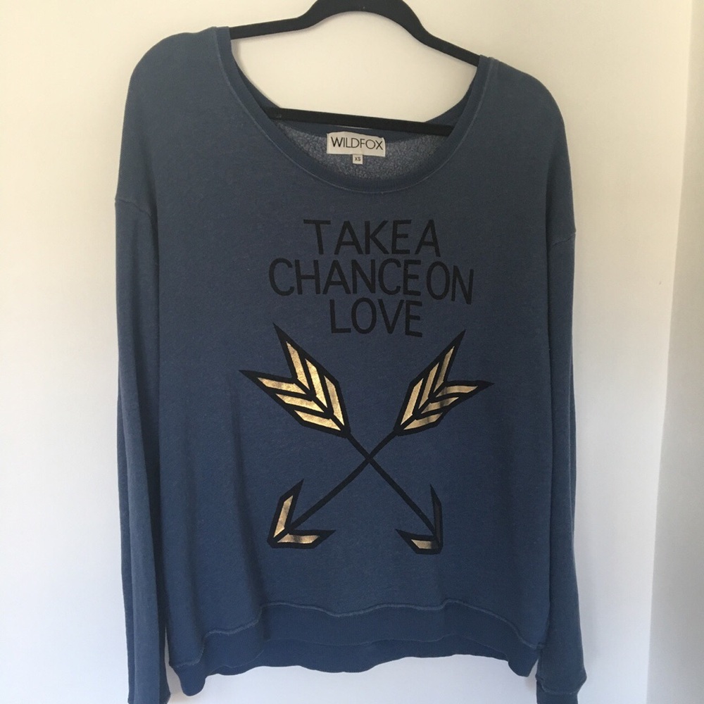 Wildfox Couture Navy Take A Chance Jumper